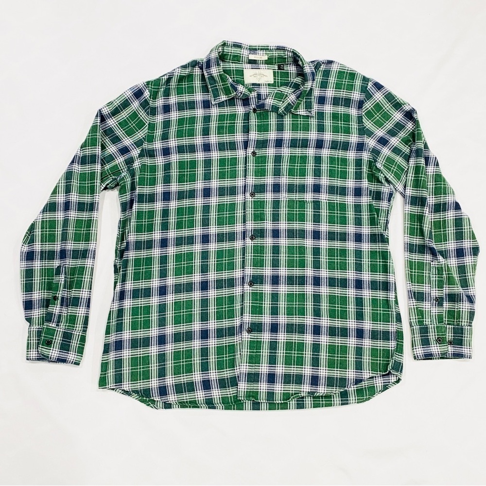 🌼HOST PICK🌼 Stitch Fix Hawker Rye Green Blue Plaid Long Sleeve Button Down